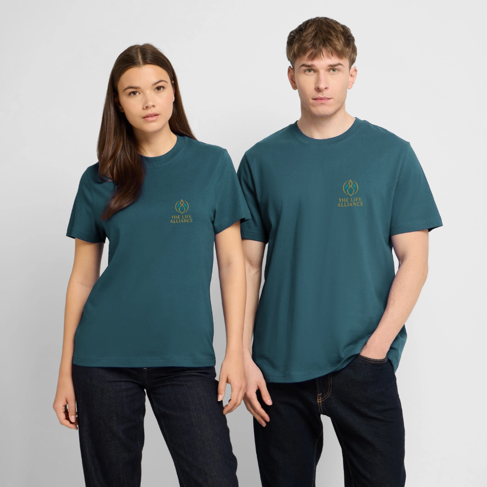 Unisex Bio-T-Shirt THE LIFE ALLIANCE - Dunkles Petrol