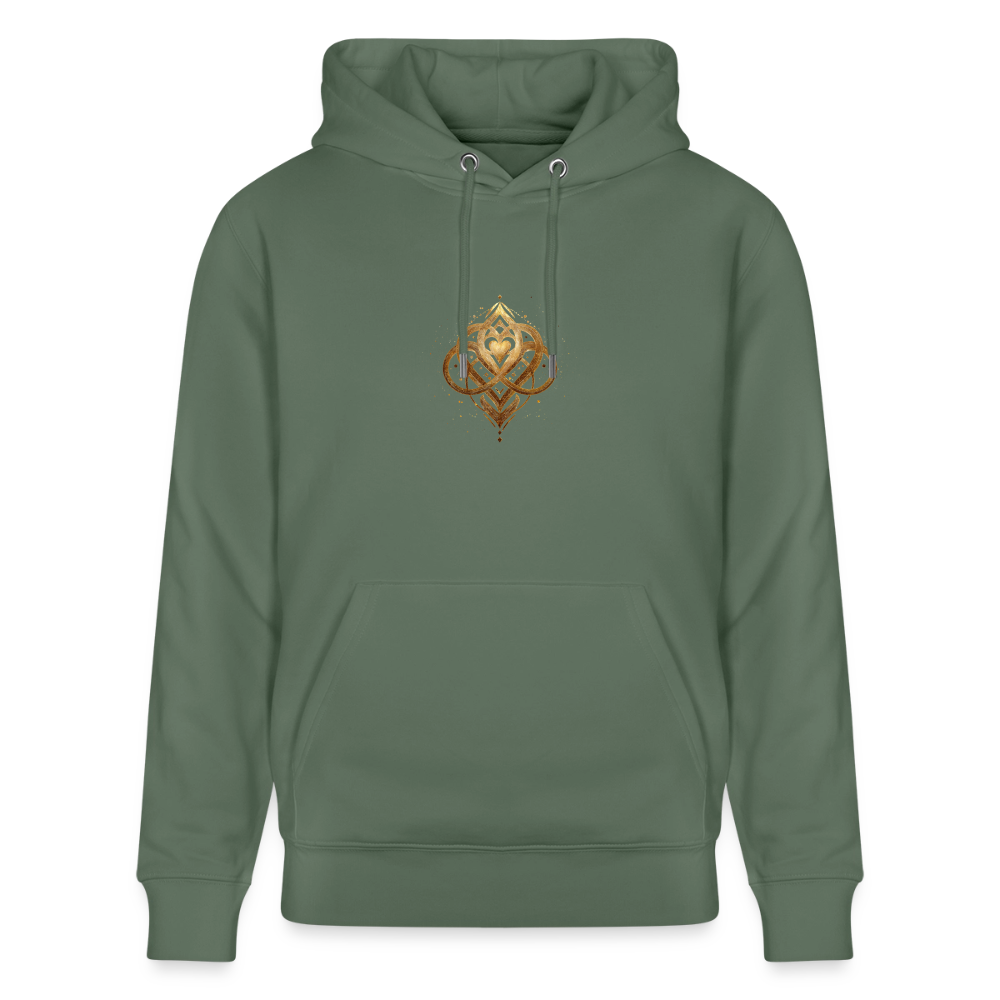 Unisex Bio-Hoodie "Agape" - Tanngrün