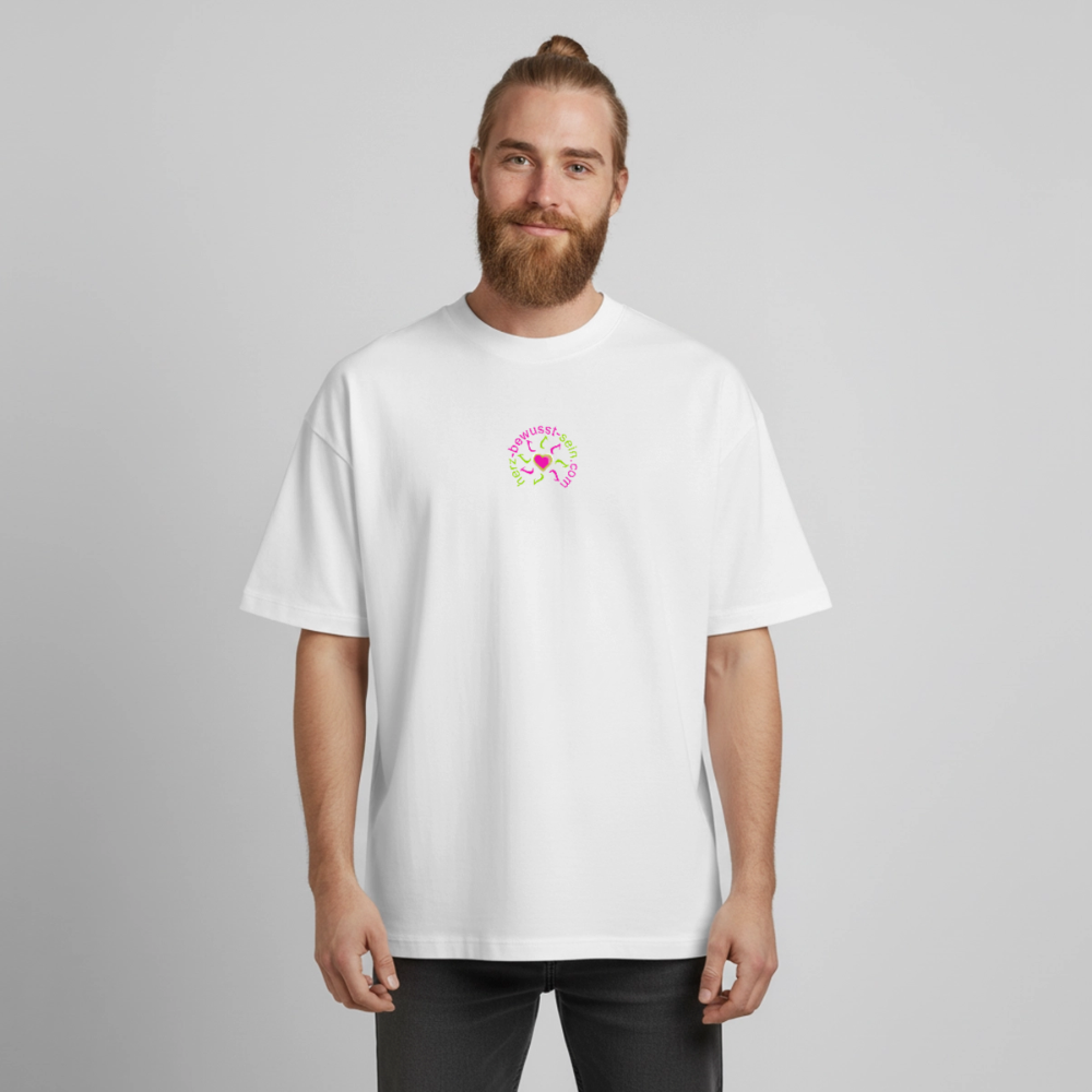 Heavyweight Unisex Organic T-Shirt Herz-bewusst-sein - Weiß