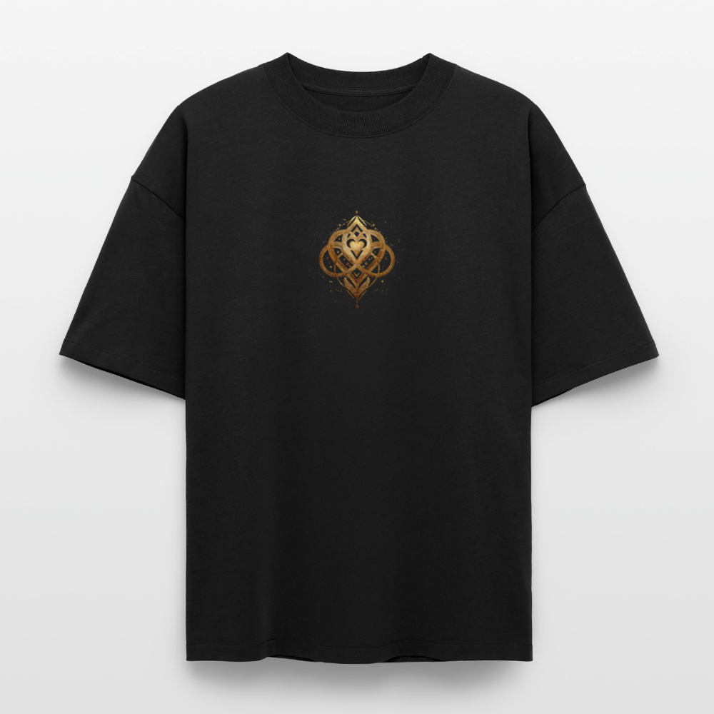 Heavyweight Unisex Bio T-Shirt "Agape" - Schwarz