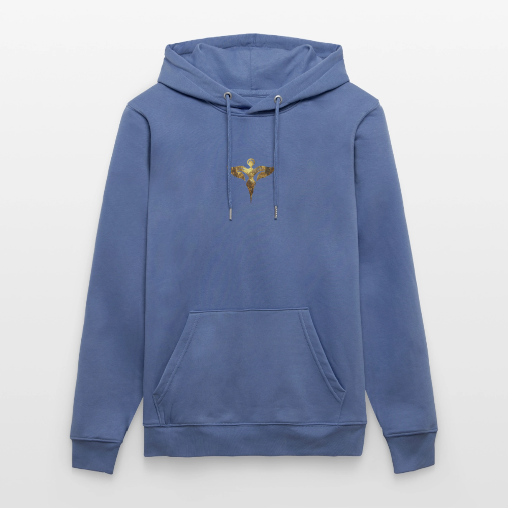 Unisex Bio-Hoodie hochwertig " Gaia" - Blau