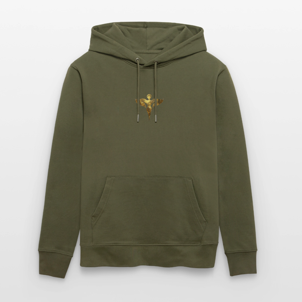 Unisex Bio-Hoodie hochwertig " Gaia" - Khaki Grün