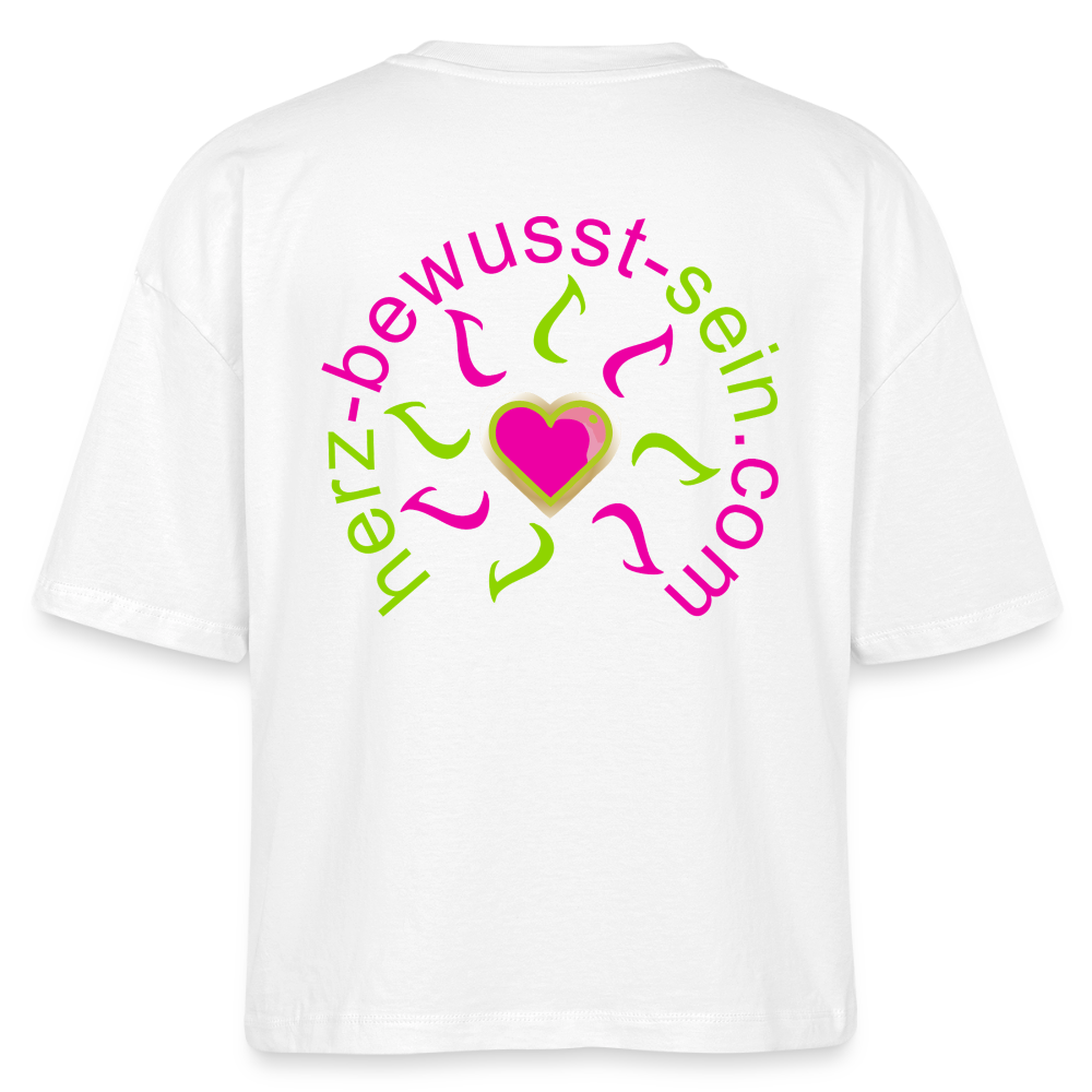 Frauen Bio-T-Shirt Nova Herz-Bewusst-Sein - Weiß