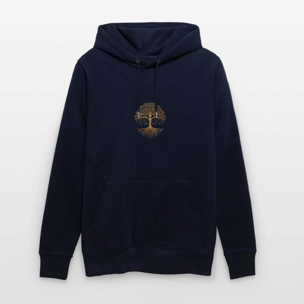 Unisex Bio-Hoodie "Weltenbaum" - Navy
