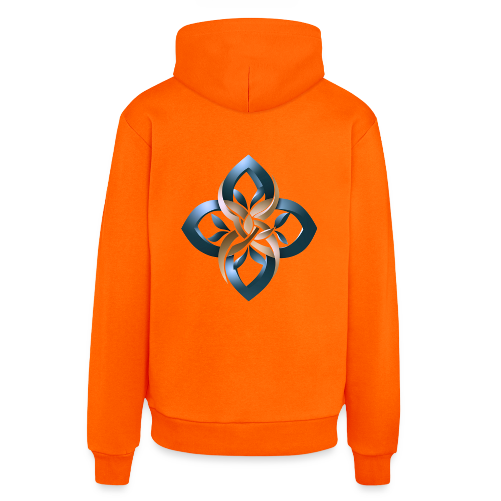 chiSign Organic Relaxed Hoodie Made in EU - SUNSET ORANGE