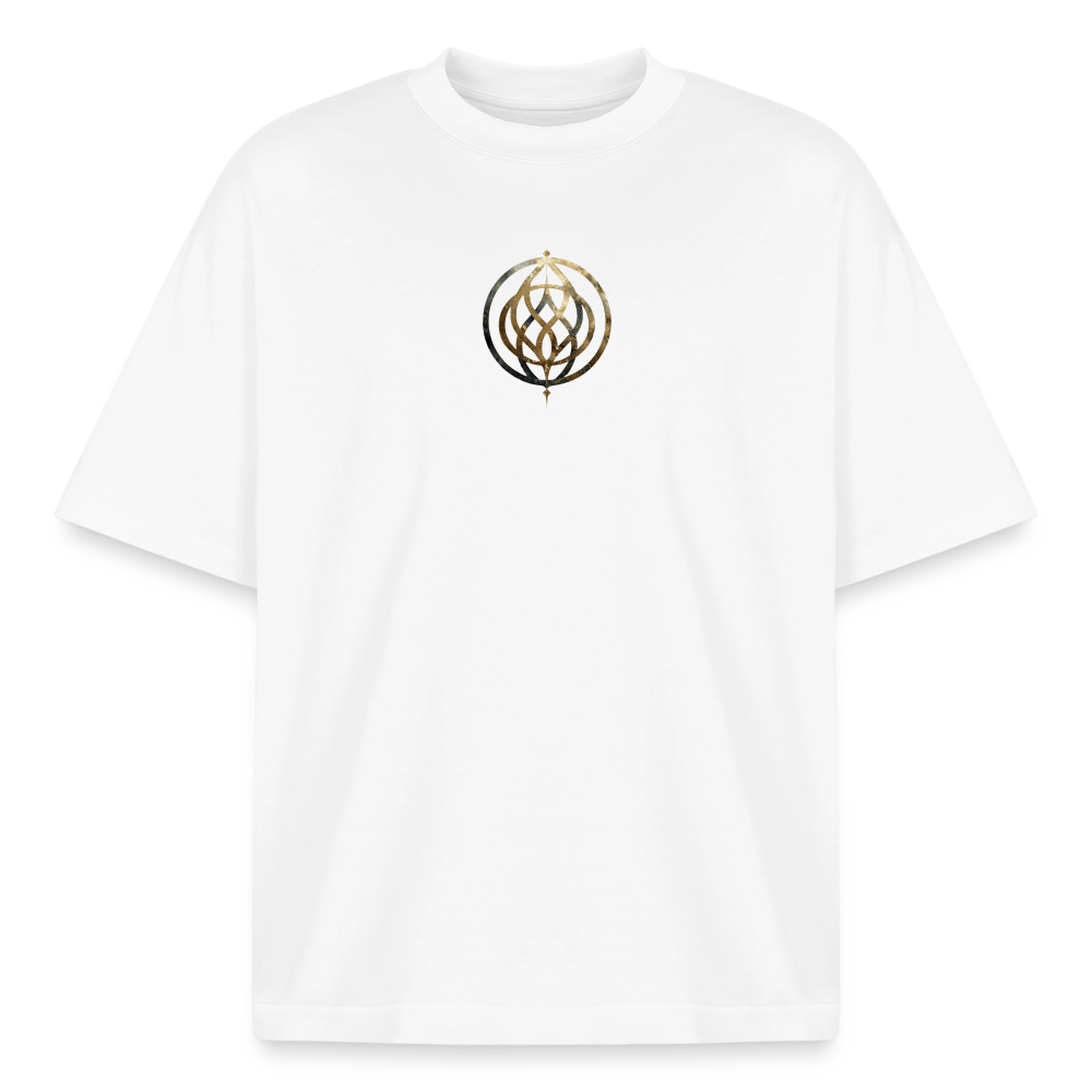 Heavyweight Unisex Bio T-Shirt „Pax Interna“ – der innere Frieden" - Weiß