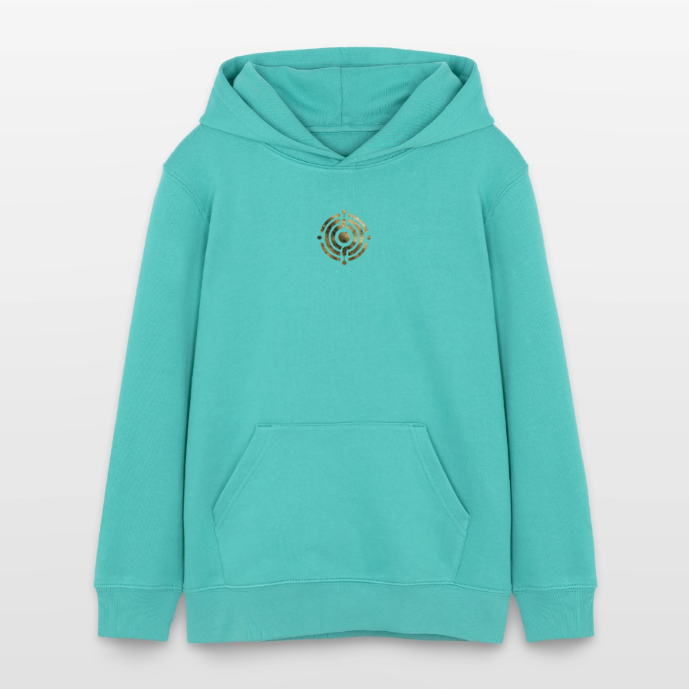 Teenager Organic Hoodie Mini Cruiser "Monade - Poolblau