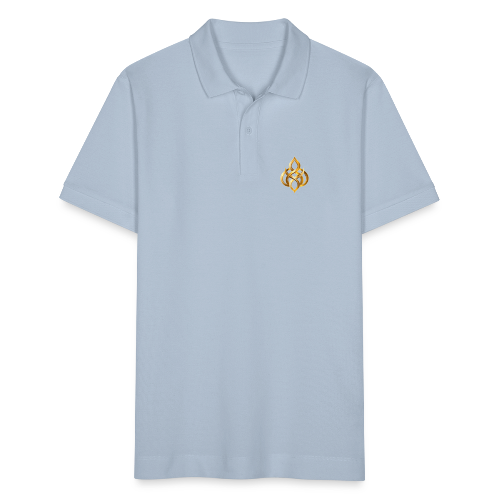 chiSign Quantenheilsymbol Zentrum und Ausgeglichenheit Stanley/Stella Unisex Bio-Poloshirt PREPSTER - sky Blue