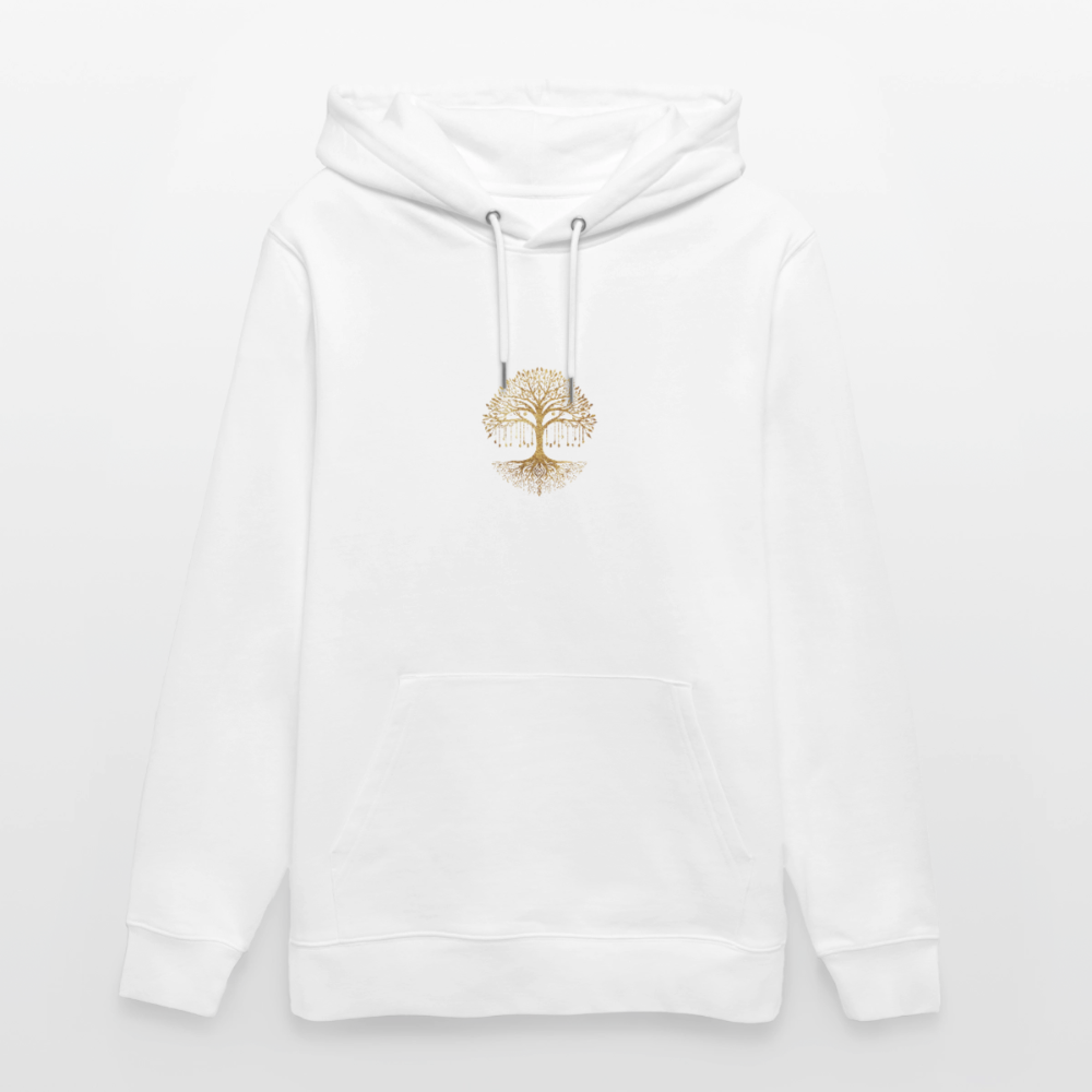Unisex Bio-Hoodie "Weltenbaum" - Weiß