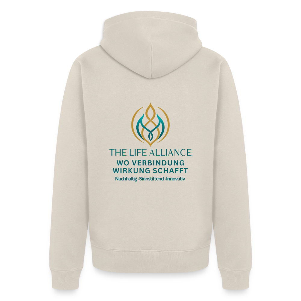 unisex Premium Kapuzenjacke THE LIFE ALLIANCE - Beige