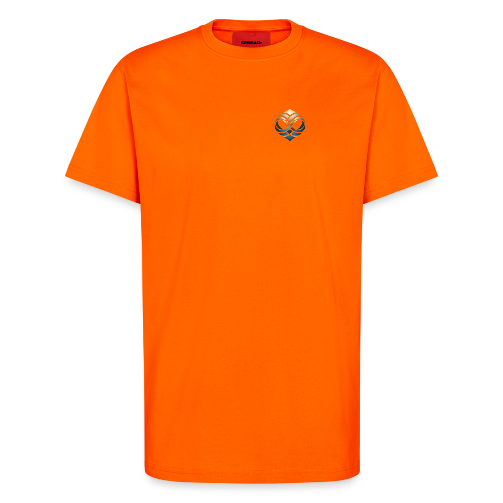 everosano Organic Relaxed T-Shirt Made in EU - SUNSET ORANGE