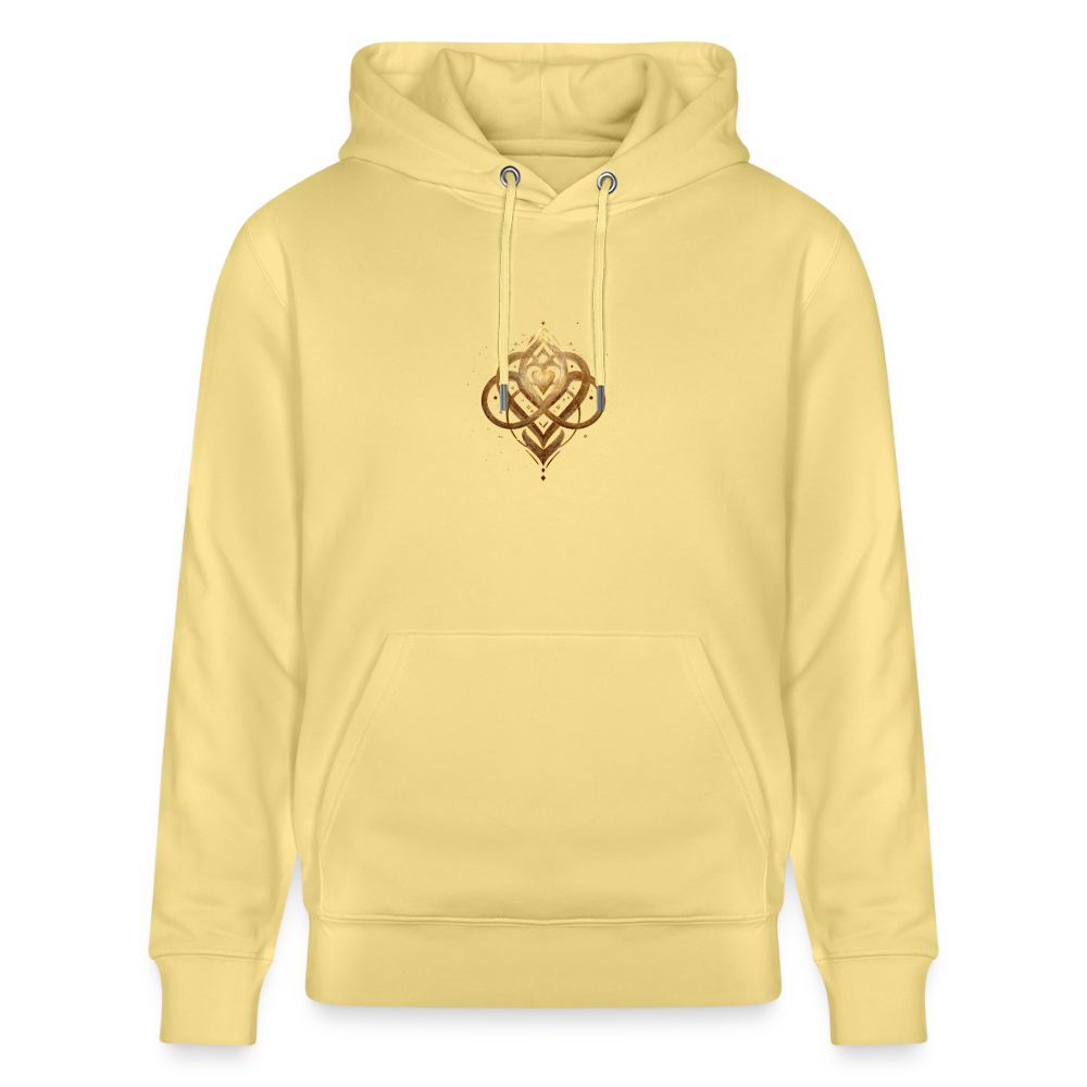 Unisex Bio-Hoodie "Agape" - Gelb Viva 
