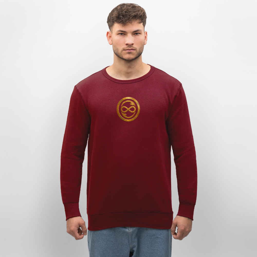 Unisex Bio-Sweatshirt ANIMA AETERNA - Burgunderrot