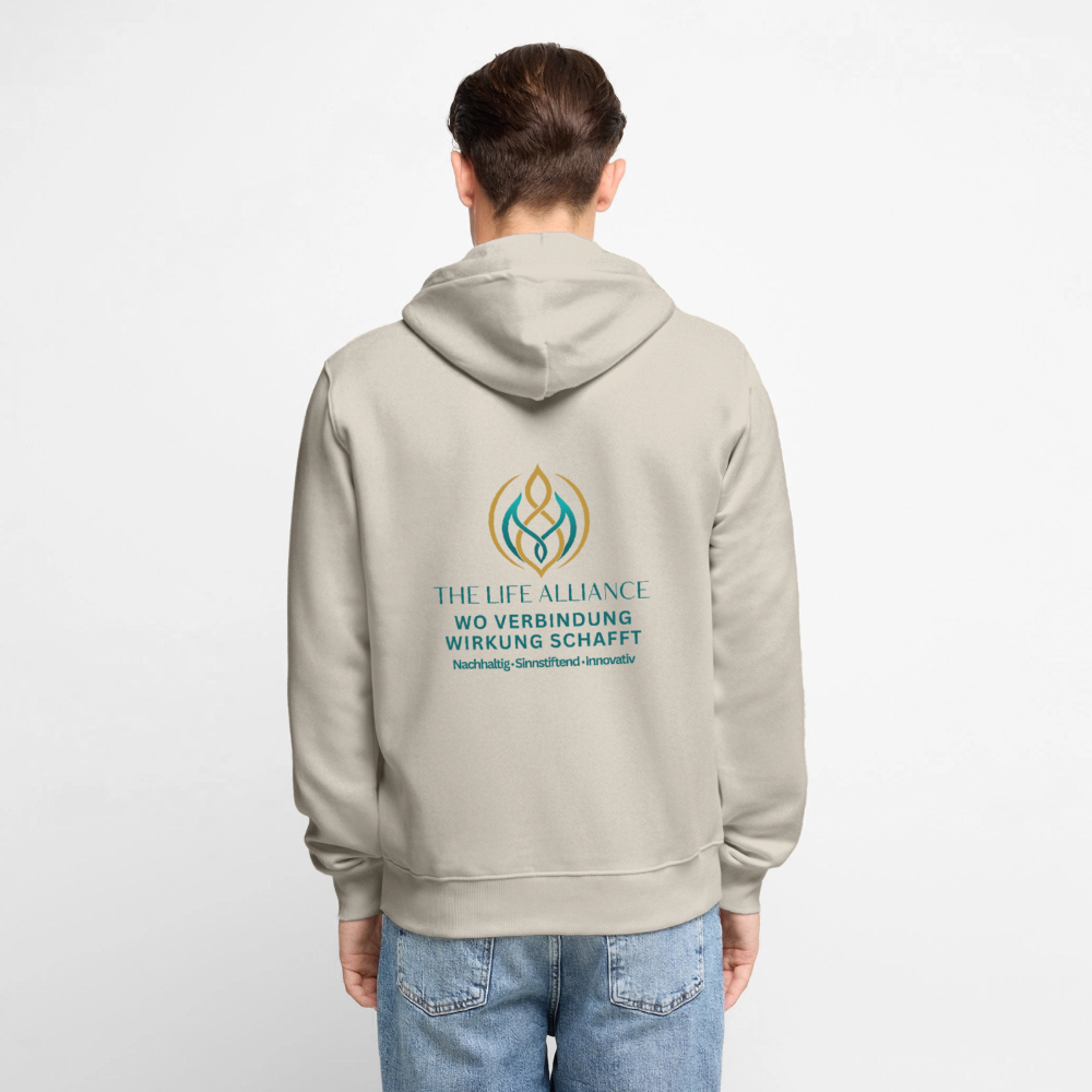 unisex Premium Kapuzenjacke THE LIFE ALLIANCE - Beige