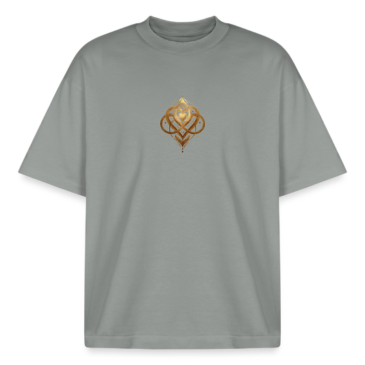 Heavyweight Unisex Bio T-Shirt "Agape" - Nebelgrau