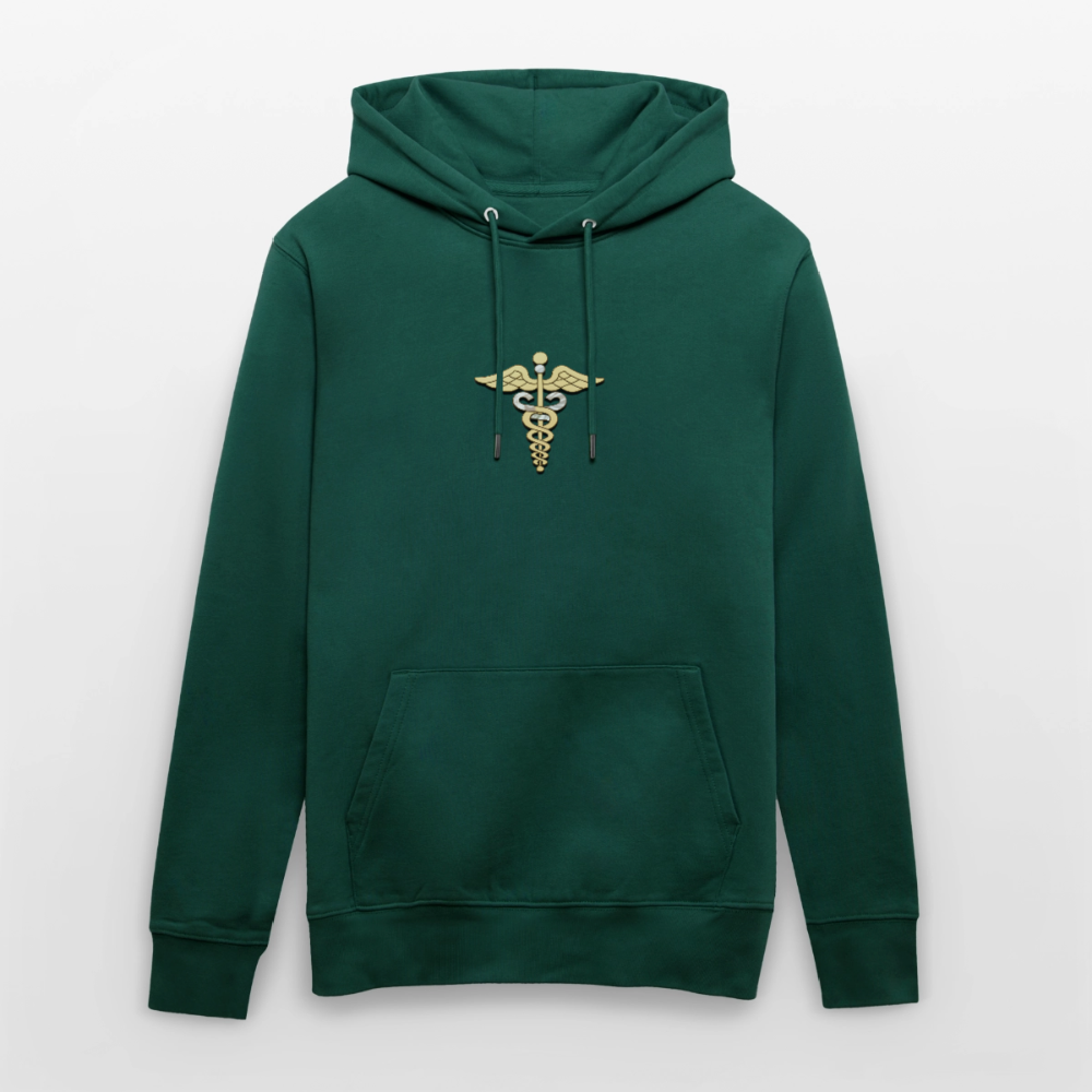 Unisex Bio-Hoodie "Merkurstab - Schutz" - Forest