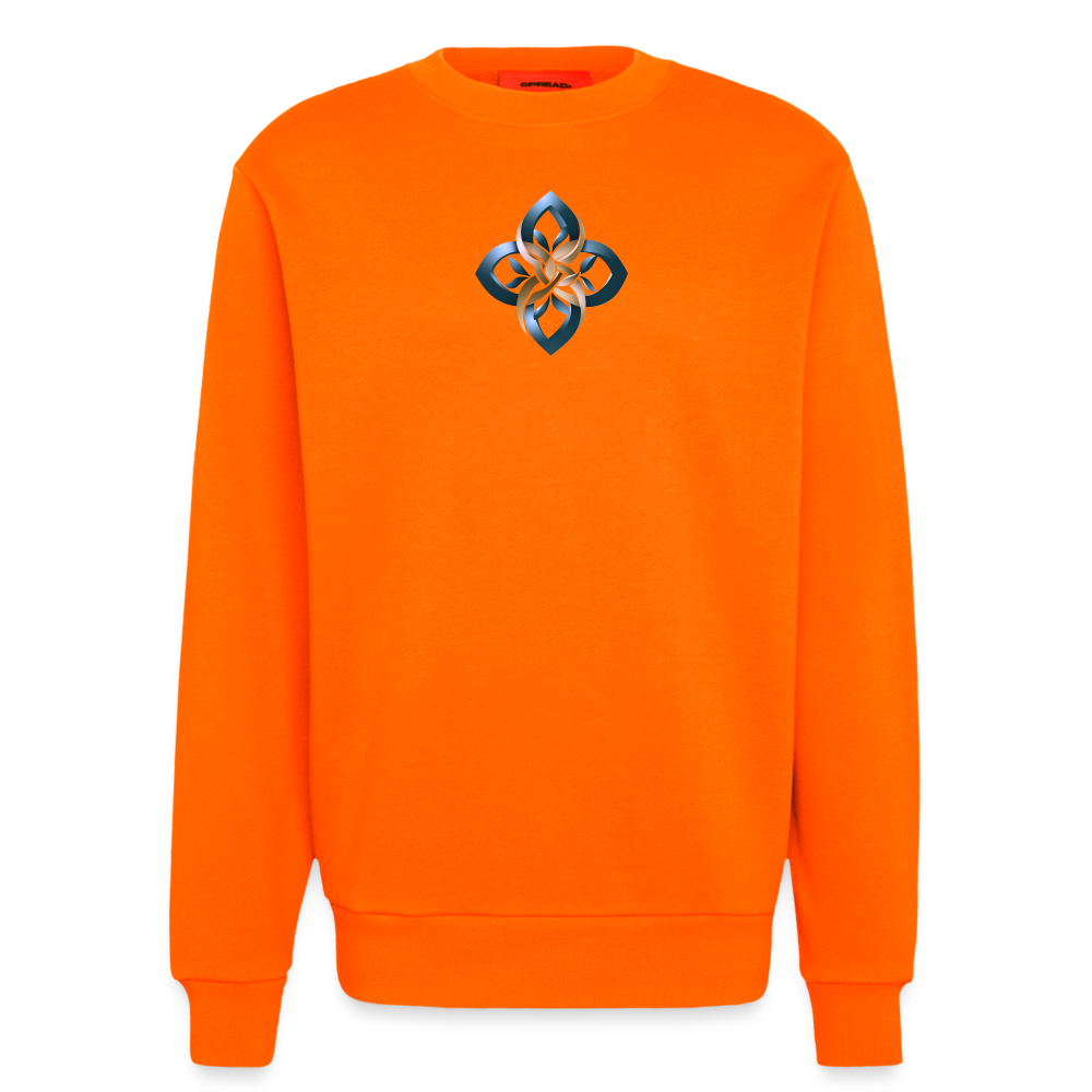 chiSign Organic Relaxed Crew Neck Made in EU - SUNSET ORANGE