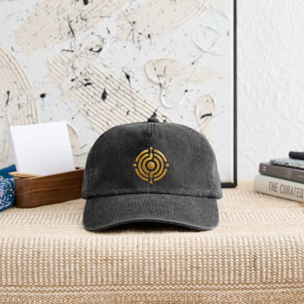 Relaxed Vintage Cap Symbol Effatá - Vintage Schwarz