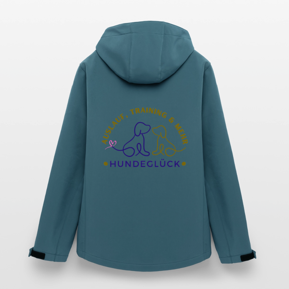 Hundeglück Frauen Recycelte Softshelljacke von Stanley/Stella - Dunkles Petrol