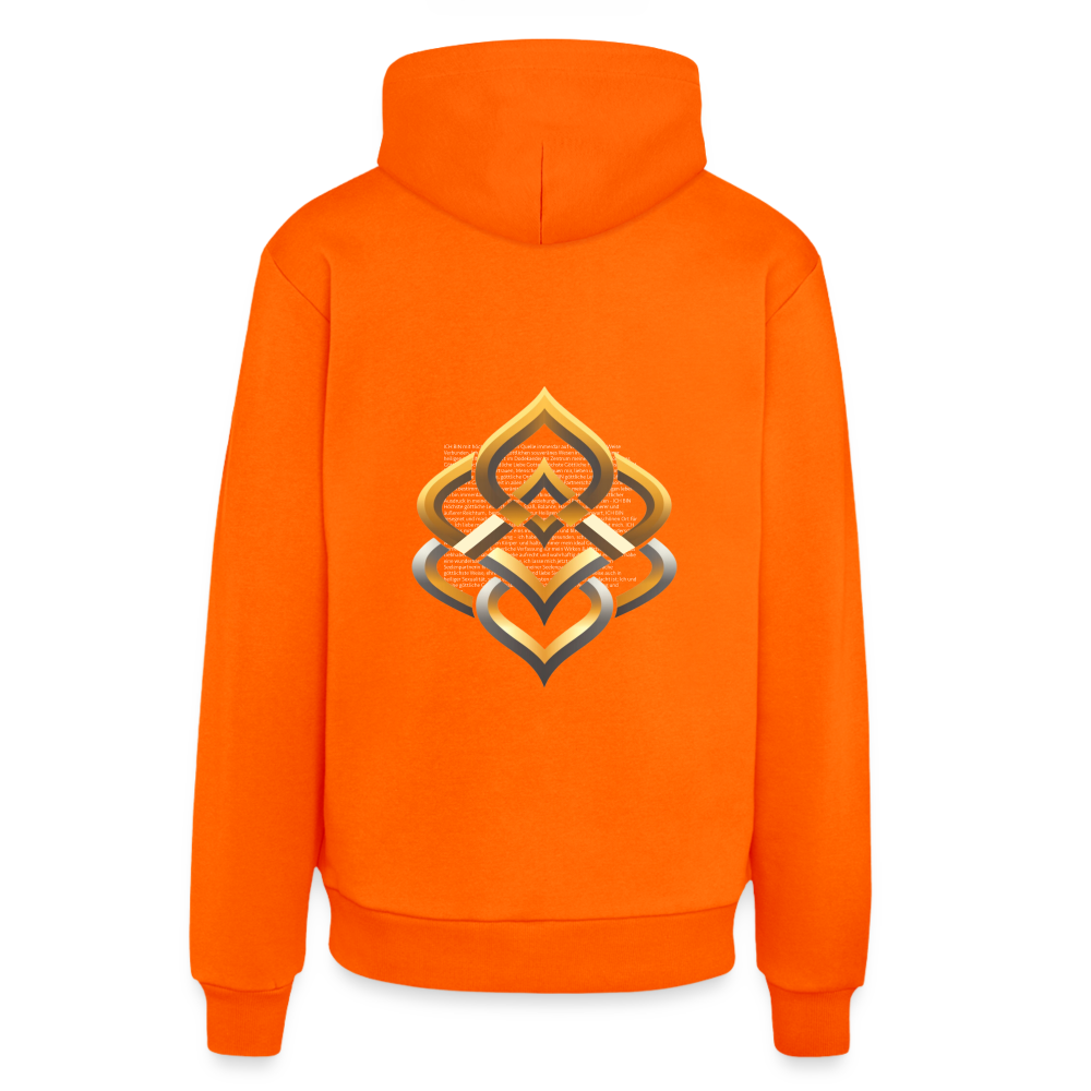 chiSign Organic Relaxed Hoodie Made in EU - SUNSET ORANGE