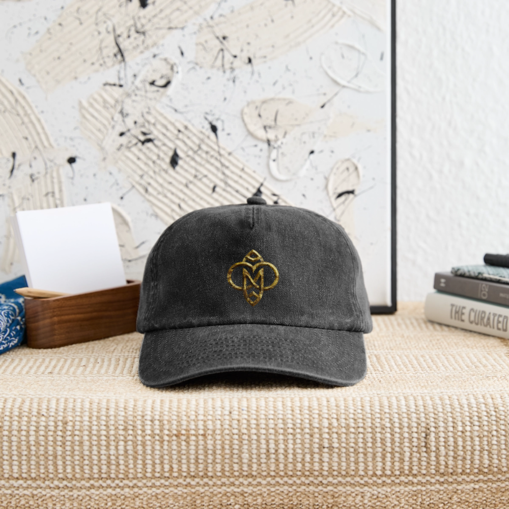 Relaxed Vintage Cap "Die höchste Monade" - Vintage Schwarz