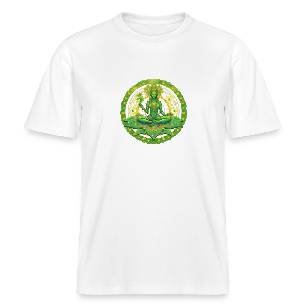 Unisex Organic T-Shirt Grüne Tara - Weiß