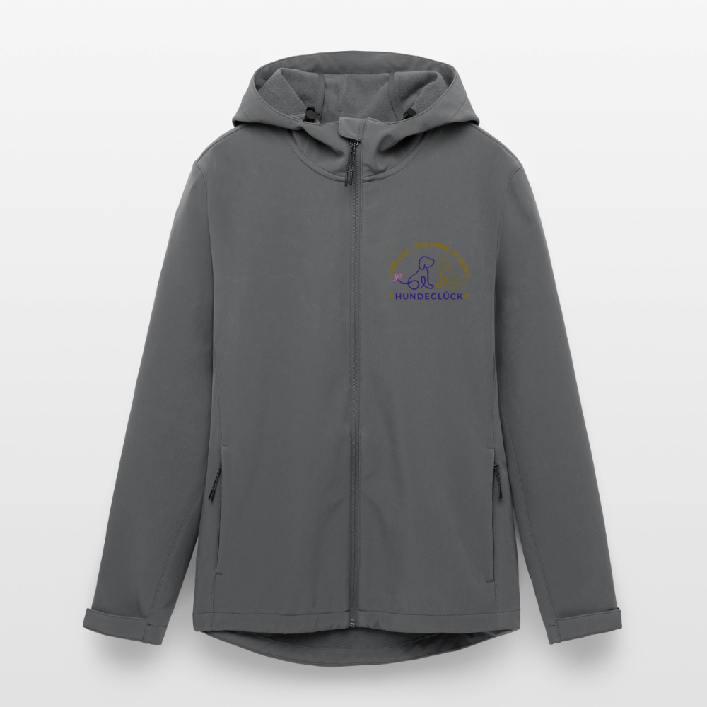 Hundeglück Frauen Recycelte Softshelljacke von Stanley/Stella - Anthrazit