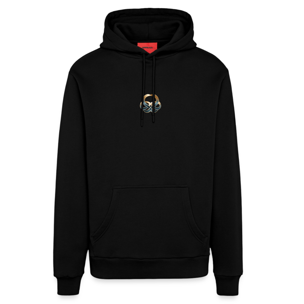 chiSign Organic Relaxed Hoodie Made in EU - SOLID BLACK