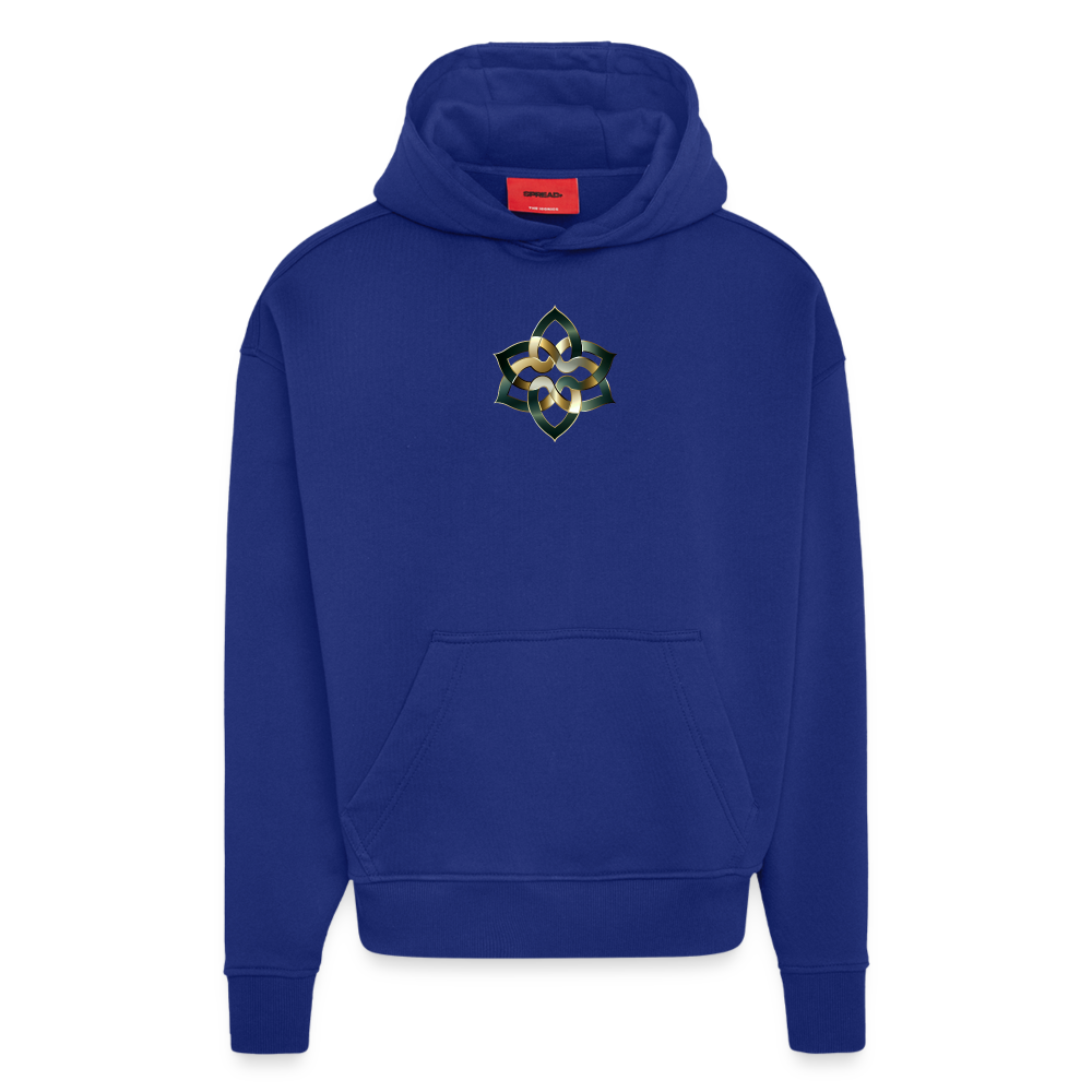 chiSign Quantenheilsymbol  Hilfreiche Freunde & Mentoren Heavyweight Oversized Organic Hoodie Made in EU - Iconic Blue