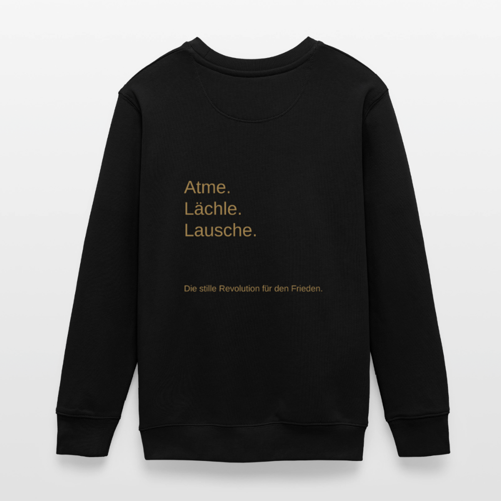 Teenager Organic Sweatshirt Mini Changer "Monade" - Schwarz