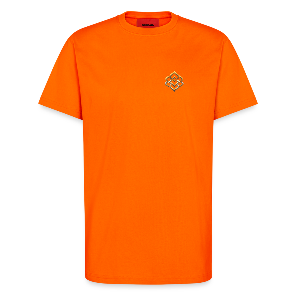 chiSign Organic Relaxed T-Shirt Made in EU - SUNSET ORANGE