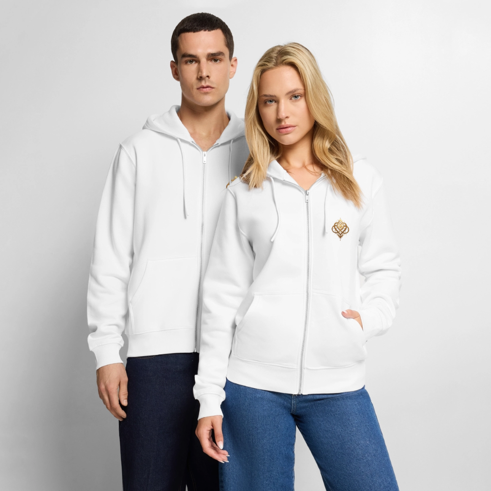 Männer Premium Kapuzenjacke „Agape“ - Weiß