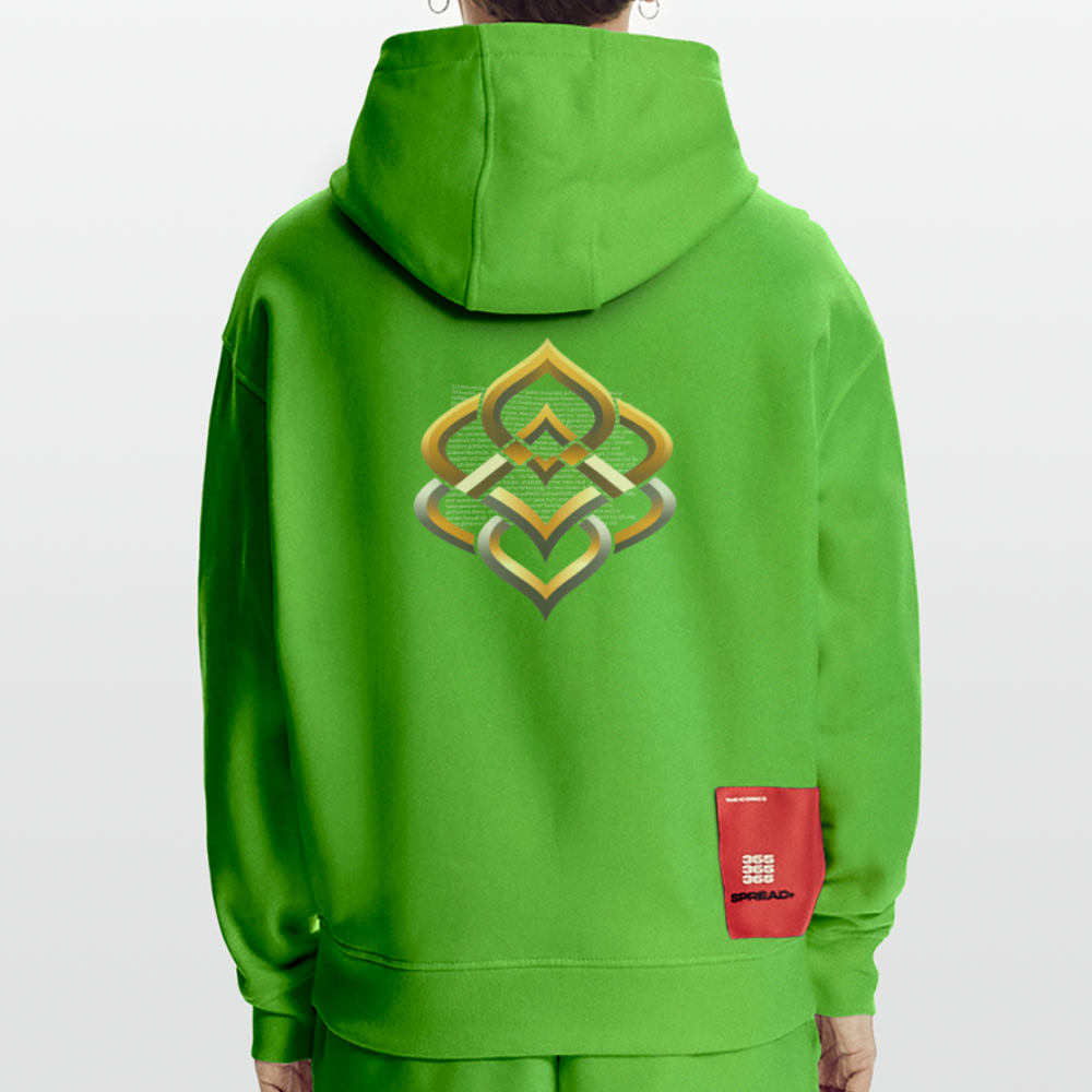 chiSign Heavyweight Oversized Organic Hoodie Made in EU - Apple Neon