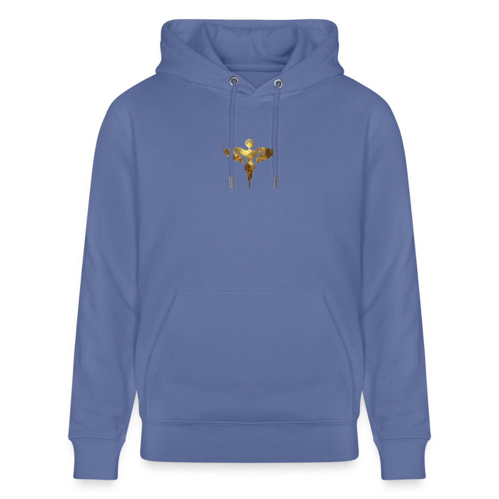 Unisex Bio-Hoodie hochwertig " Gaia" - Blau