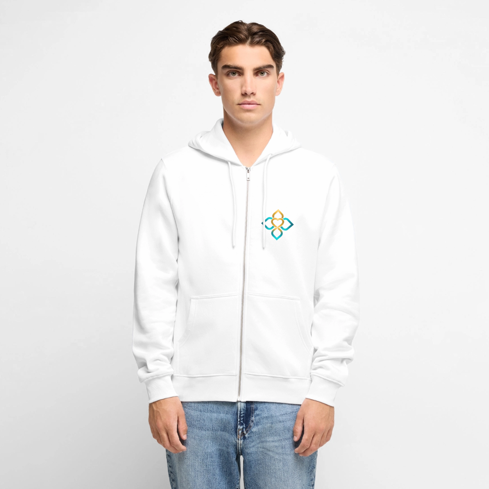 Unisex  Premium Kapuzenjacke HO’OPONOPONO - Weiß