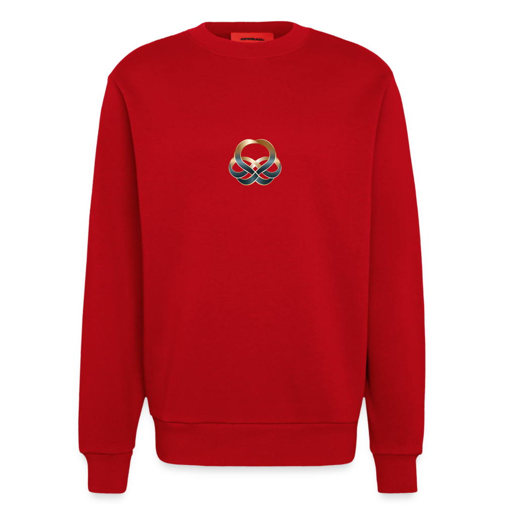 chiSign Organic Relaxed Crew Neck Made in EU - Rot