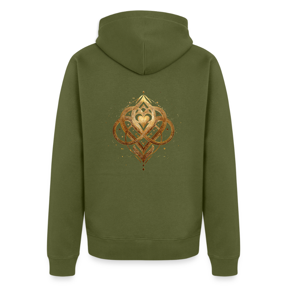 Männer Premium Kapuzenjacke „Agape“ - Khaki