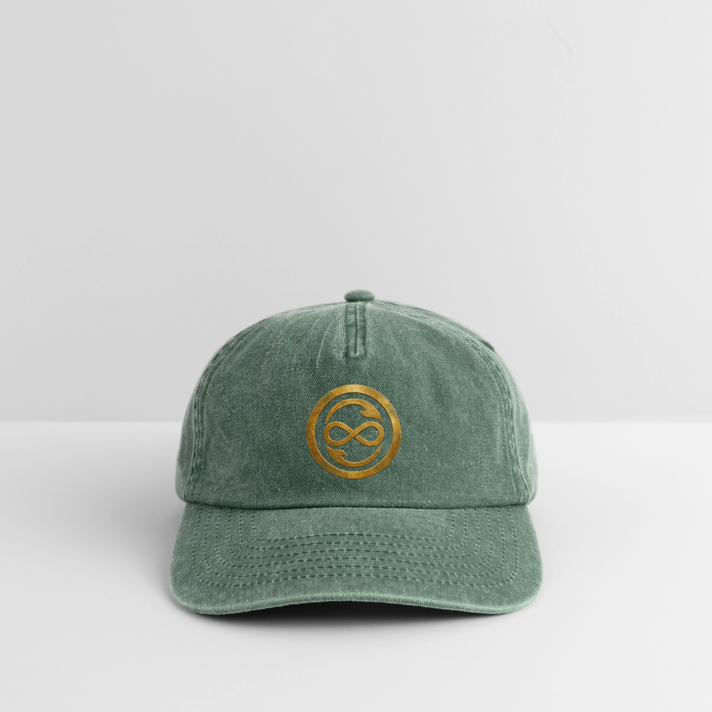 Relaxed Vintage Cap ANIMA AETERNA - Vintage Flaschengrün 
