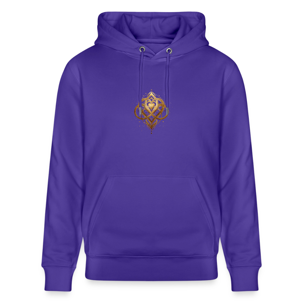 Unisex Bio-Hoodie "Agape" - Purple Love 