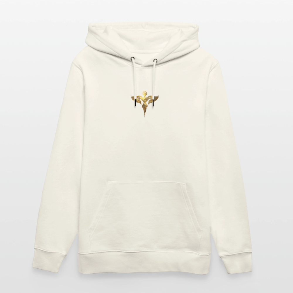 Unisex Bio-Hoodie hochwertig " Gaia" - Naturweiß 