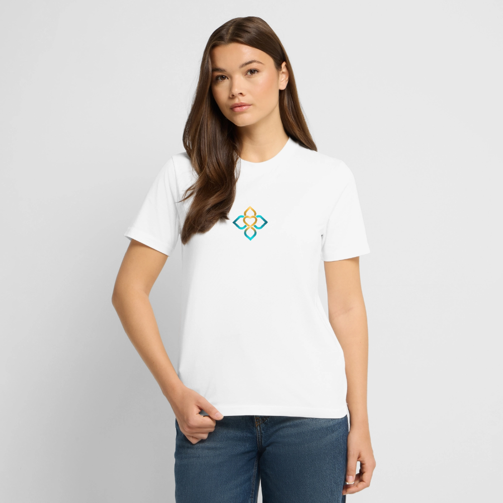 Unisex Bio-T-Shirt FRIEDEN BEGINNT IN MIR. - Weiß