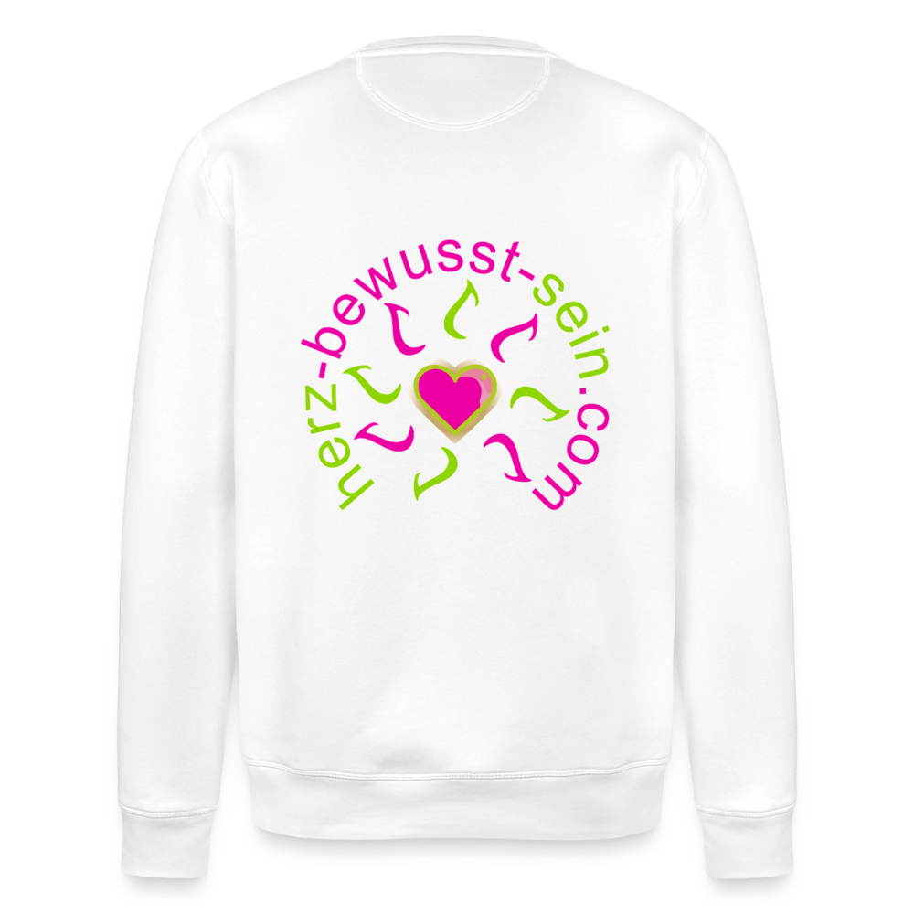 Unisex Bio-Sweatshirt Herz-bewusst-sein - Weiß
