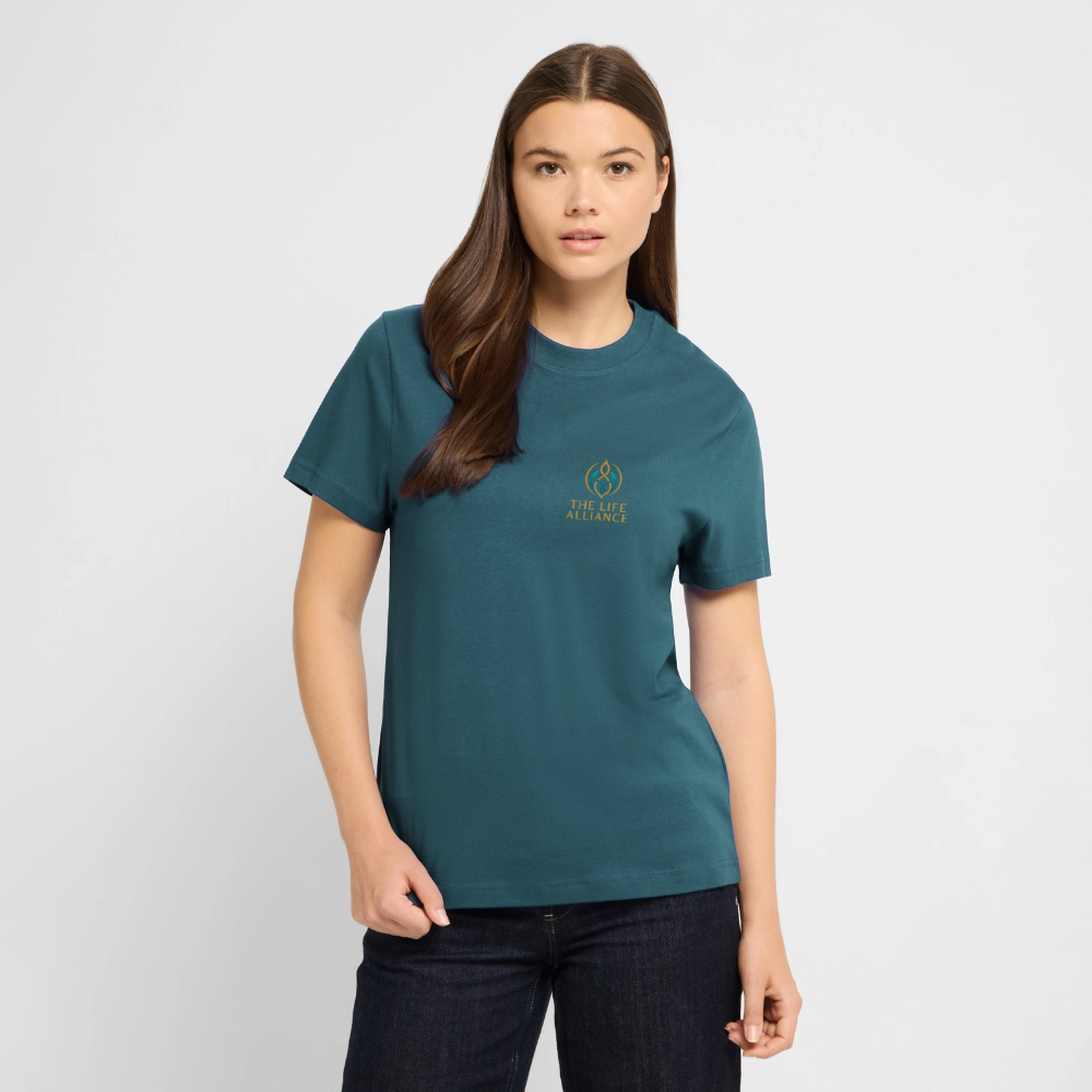 Unisex Bio-T-Shirt THE LIFE ALLIANCE - Dunkles Petrol