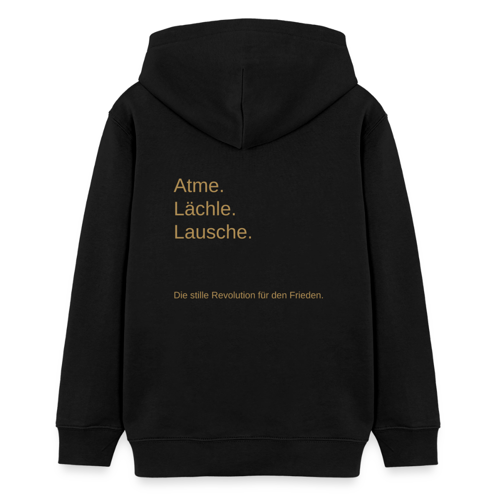 Teenager Organic Hoodie Mini Cruiser "Monade - Schwarz