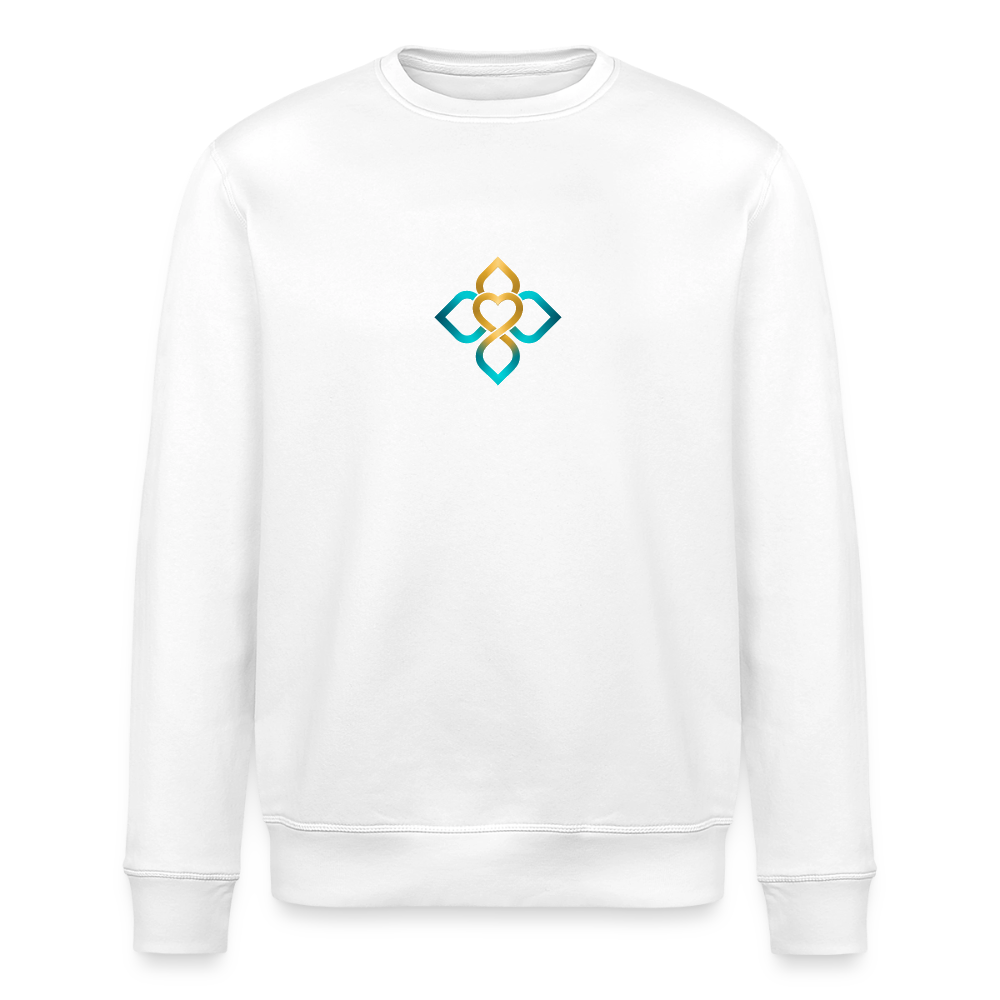 Unisex Bio-Sweatshirt Frieden beginnt in mir - Weiß