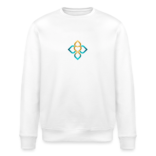 Unisex Bio-Sweatshirt Frieden beginnt in mir - Weiß