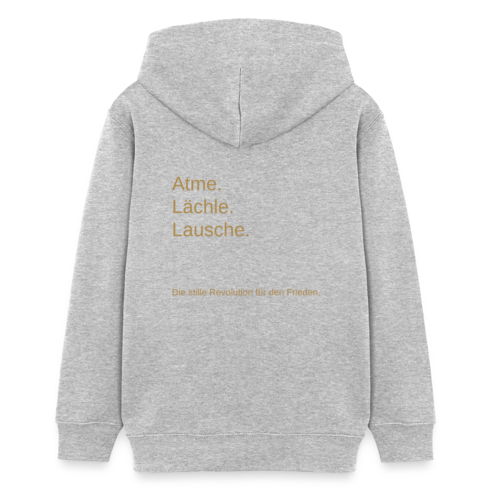 Teenager Organic Hoodie Mini Cruiser "Monade - Grau meliert