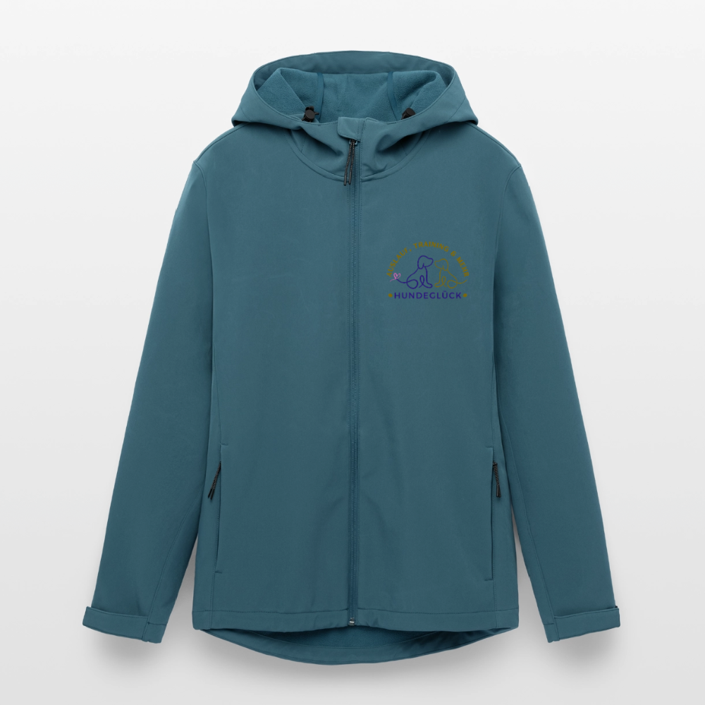 Hundeglück Frauen Recycelte Softshelljacke von Stanley/Stella - Dunkles Petrol