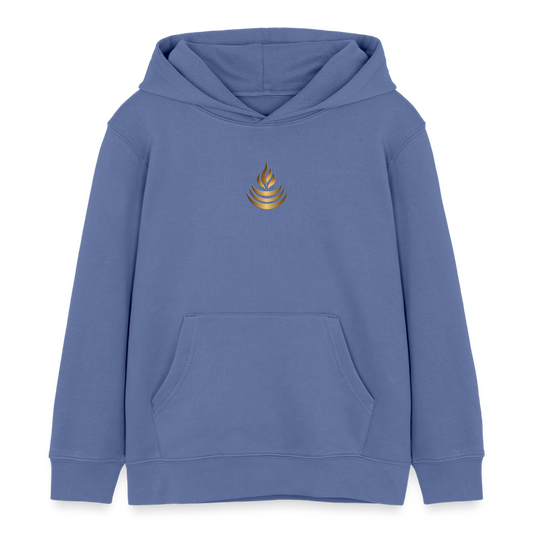 chiSign Quantenheilsymbol "Reichtum & Erfolg" Stanley/Stella Kinder Bio-Hoodie Mini Cruiser - Blau