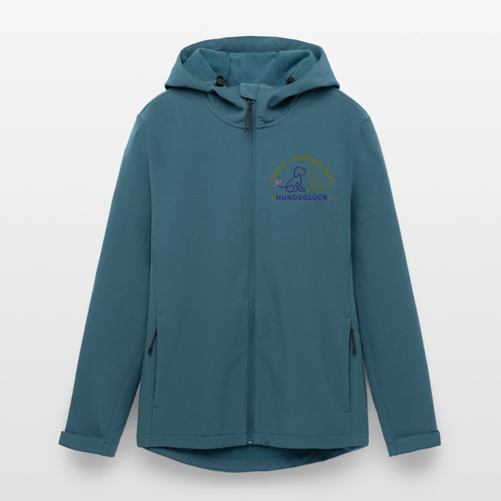 Hundeglück Frauen Recycelte Softshelljacke von Stanley/Stella - Dunkles Petrol